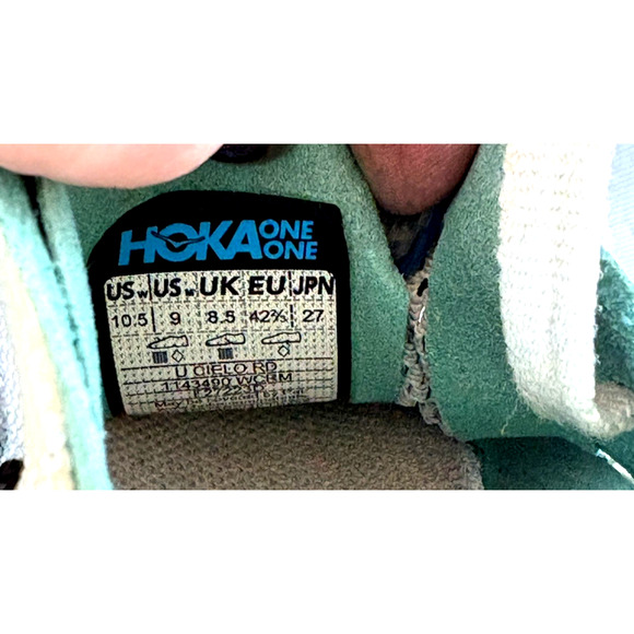 Hoka One Mesh Running Shoes Size 10.5US Mens Cielo Road Running Sports Gym READ - Picture 9 of 13